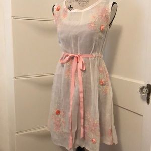 Custom Made Sheer Embroidered Dress or Tunic